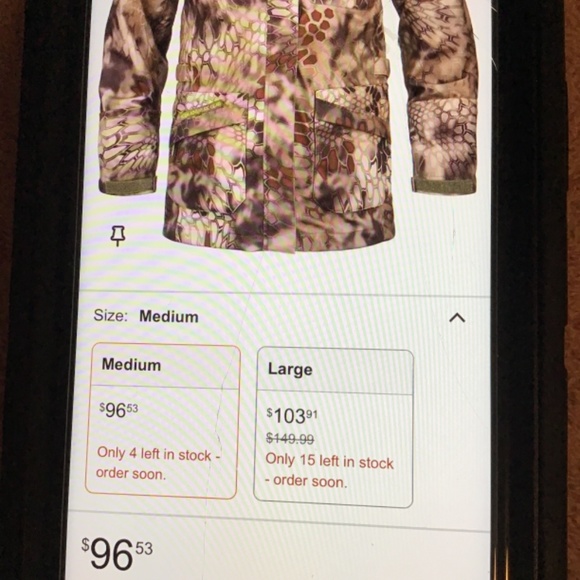 🔥NWOT SEE PHOTOS, SIZE MEDIUM YOUTH/ SMALL BUILT MAN, HUNTING / ALL WEATHER - Picture 3 of 5
